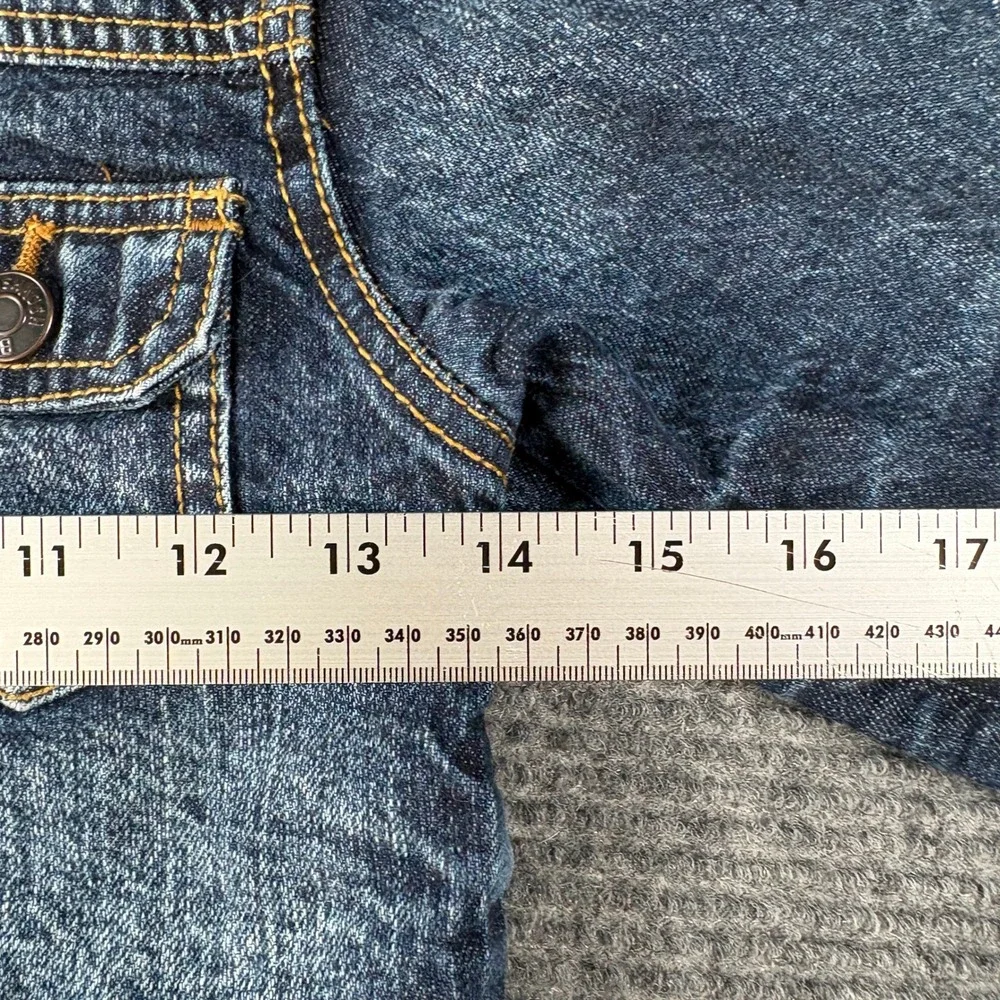 OshKosh Bgosh Kids Size 5 Dark Wash Denim Trucker Jacket Blue Cotton 4542